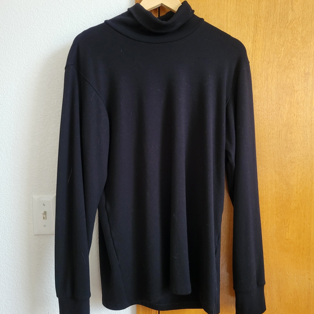 Uniqlo Men's Ultra Warm Heattech Black Turtleneck Sweater